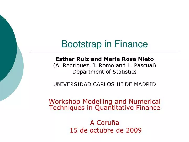 bootstrap in finance