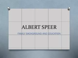 ALBERT SPEER