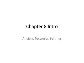 Chapter 8 Intro