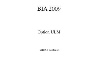 bia 2009