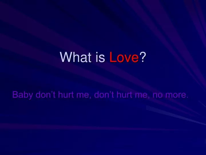 what is love