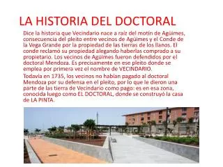 la historia del doctoral