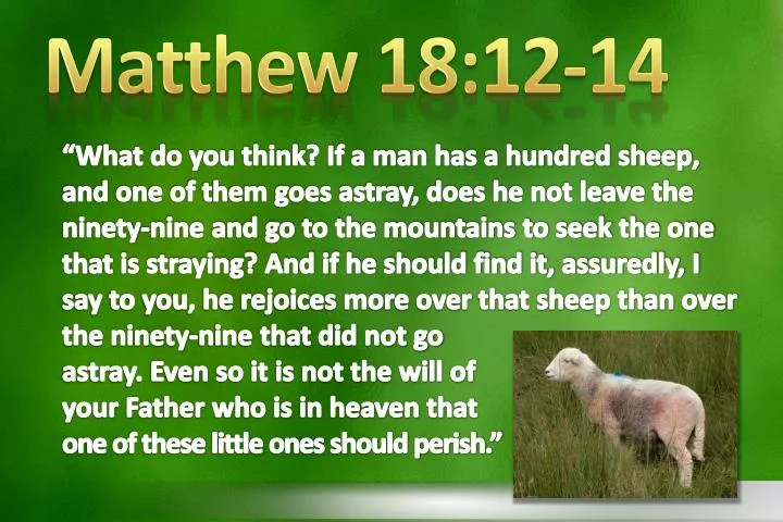 PPT Matthew 18 12 14 PowerPoint Presentation Free Download ID 2280856