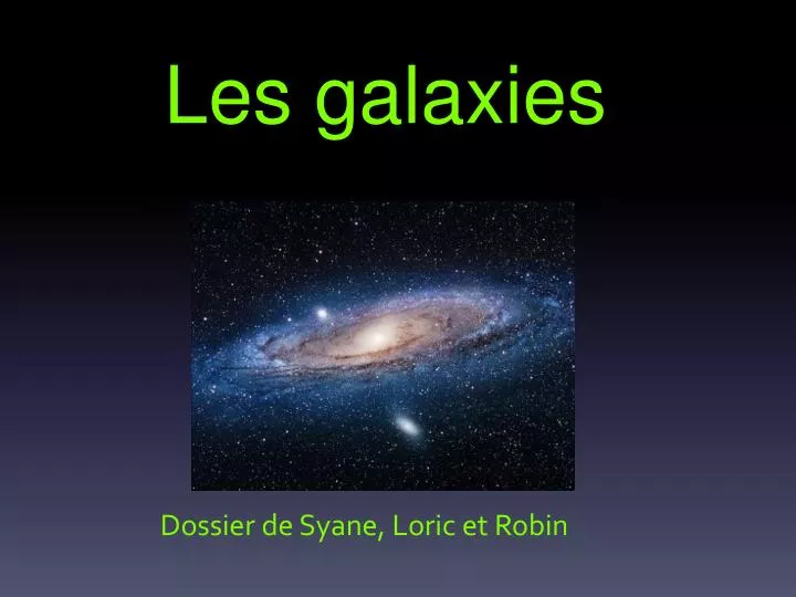 les galaxies