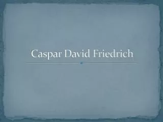 caspar david friedrich