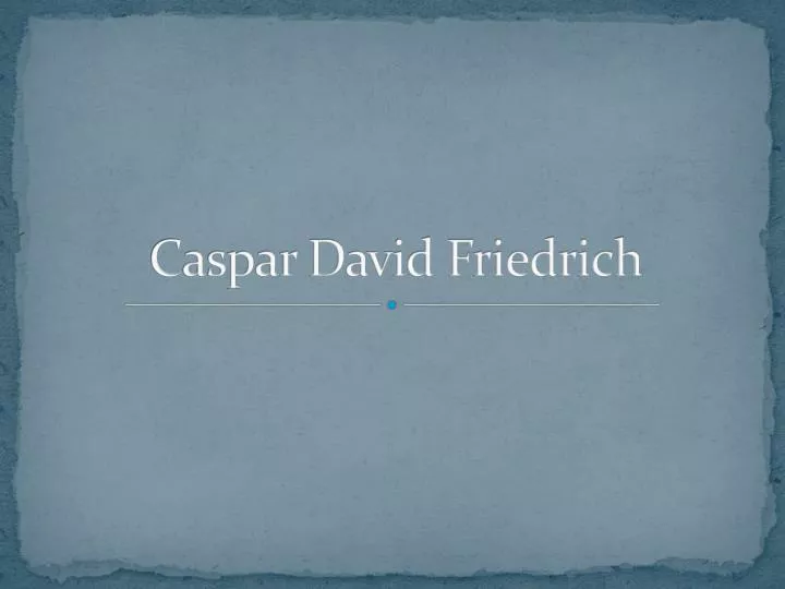 caspar david friedrich