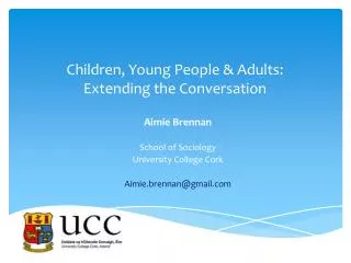 Children, Young People &amp; Adults: Extending the Conversation