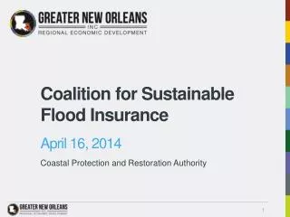 Coalition for Sustainable Flood Insurance