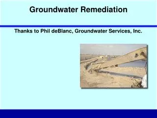 Groundwater Remediation