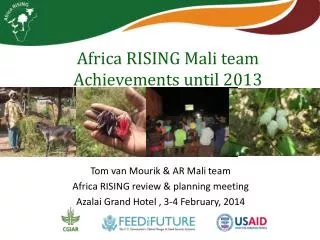 Africa RISING Mali team Achievements until 2013