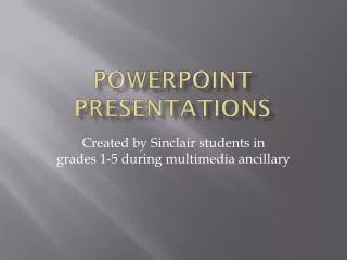 PowerPoint Presentations