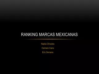 ranking marcas mexicanas