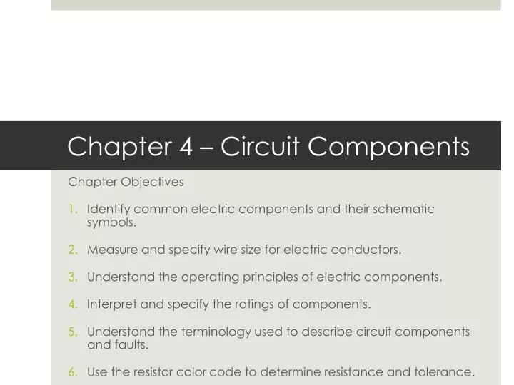 chapter 4 circuit components