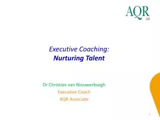 Executive Coaching: Nurturing Talent