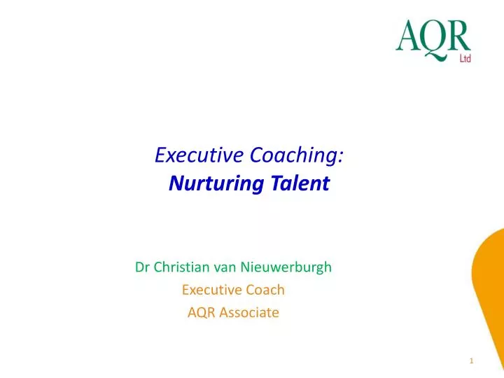 executive coaching nurturing talent