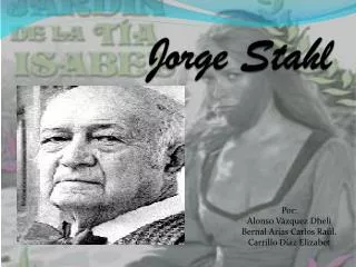 jorge stahl