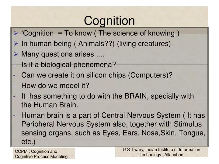 cognition
