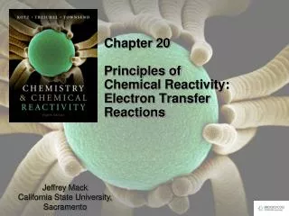 Chapter 20 Principles of Chemical Reactivity: Electron Transfer Reactions