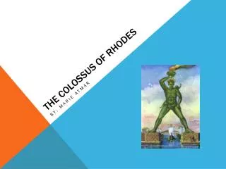 The colossus of rhodes