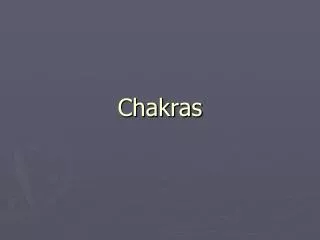 chakras