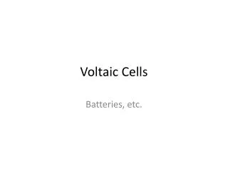 voltaic cells