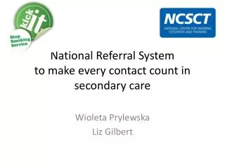 National Referral System to make every contact count in secondary care