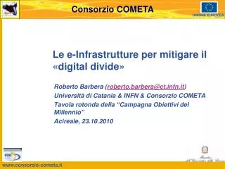 le e infrastrutture per mitigare il digital divide