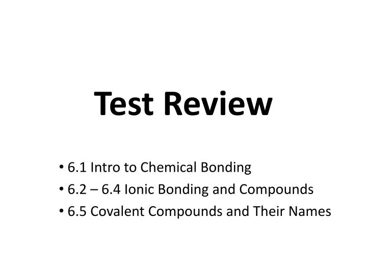 test review