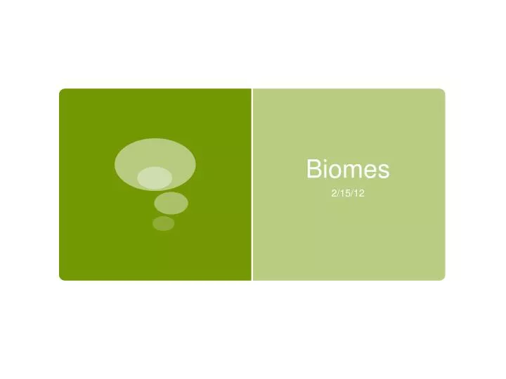 biomes