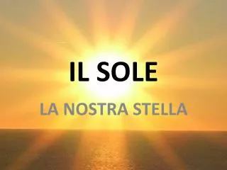 il sole