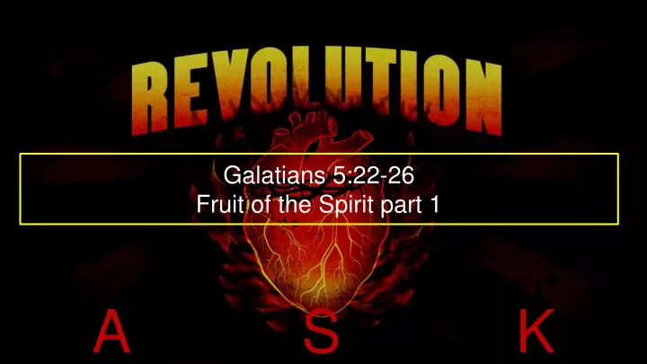 galatians 5 22 26 fruit of the spirit part 1