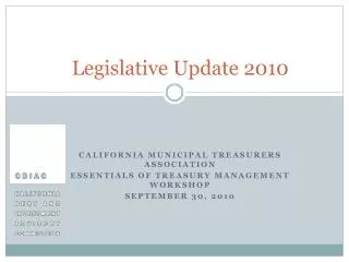Legislative Update 2010