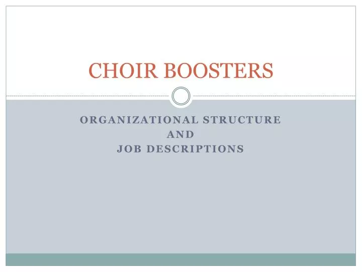 choir boosters