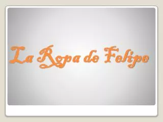 la ropa de felipe