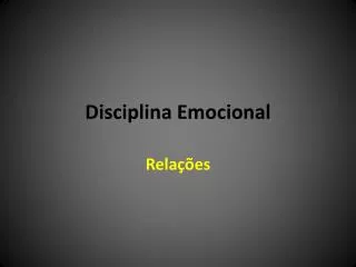 disciplina emocional