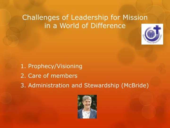challenges of leadership for mission in a world of difference