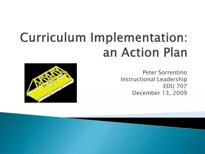 curriculum implementation an action plan