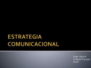 estrategia comunicacional