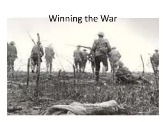 winning the war