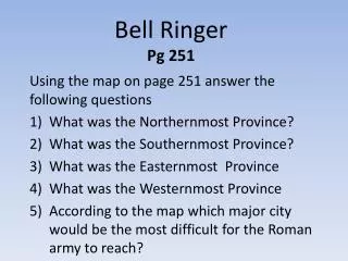 Bell Ringer Pg 251