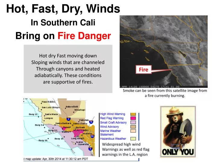 hot fast dry winds in southern cali bring on fire d anger