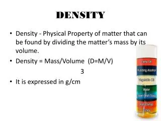 DENSITY