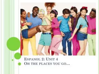 espanol 2 unit 4 oh the places you go