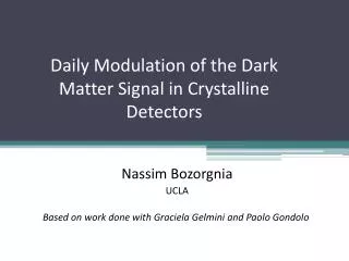 Daily Modulation of the Dark Matter Signal in Crystalline Detectors