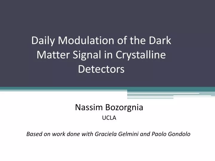 daily modulation of the dark matter signal in crystalline detectors