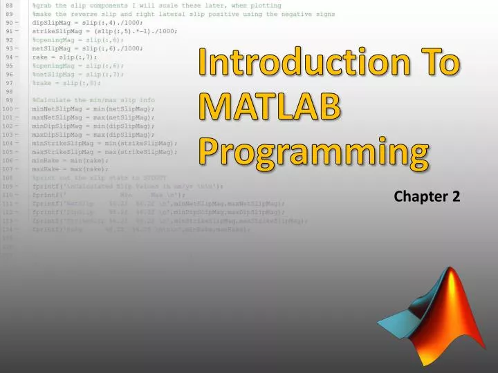 introduction to matlab programming