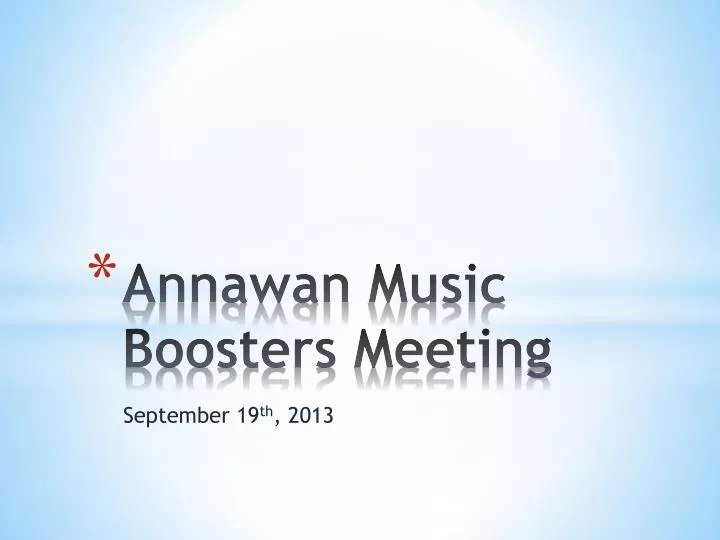 annawan music boosters meeting