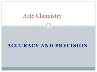 AHS Chemistry
