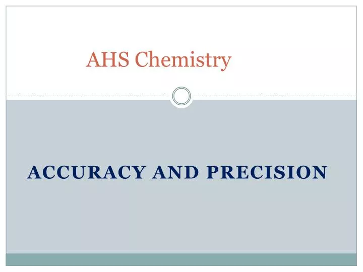 ahs chemistry