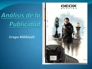 an lisis de la publicidad